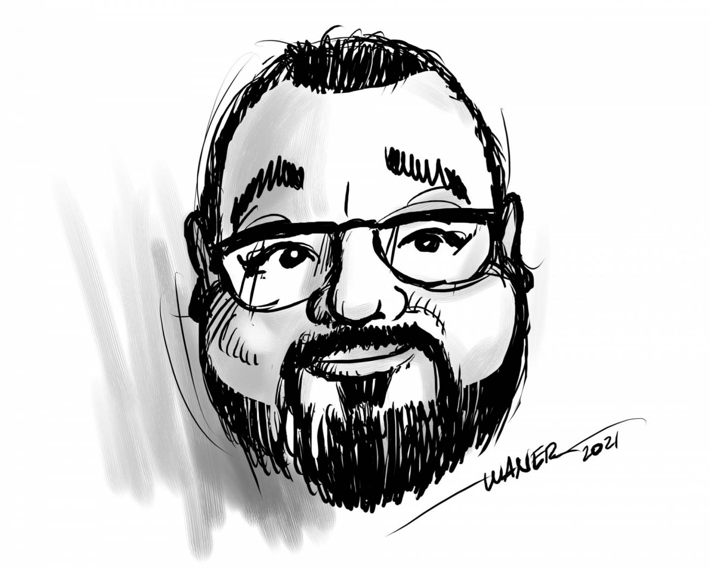 O Júnior caricato